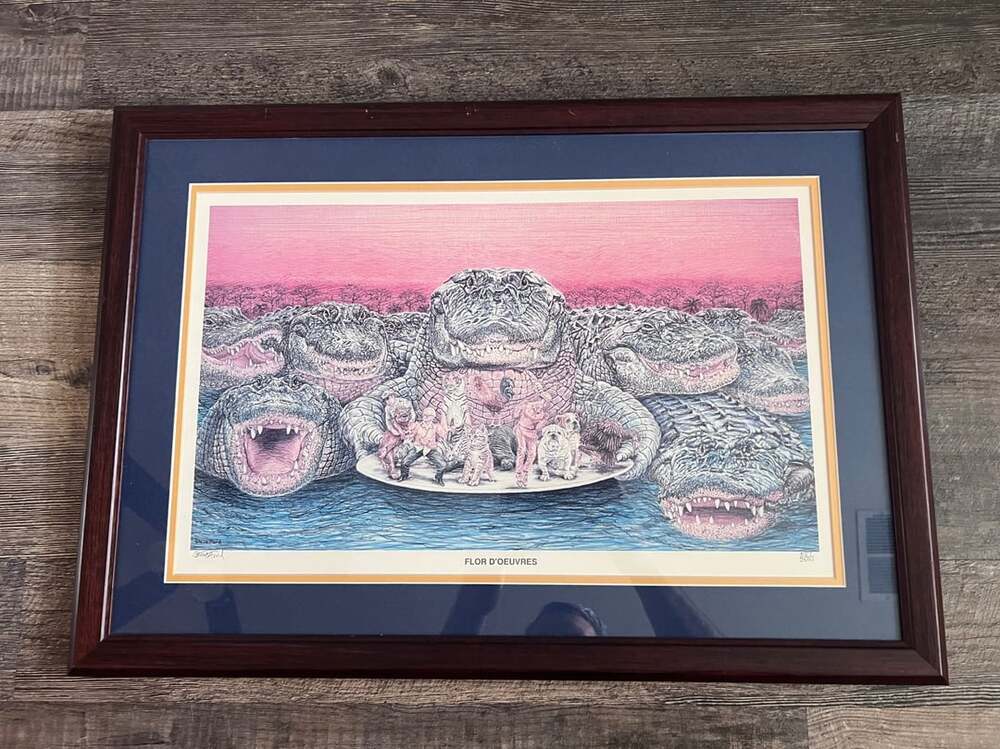 Signed and numbered Steve Ford Flor D'Oeuvres Limited Edition Print Framed